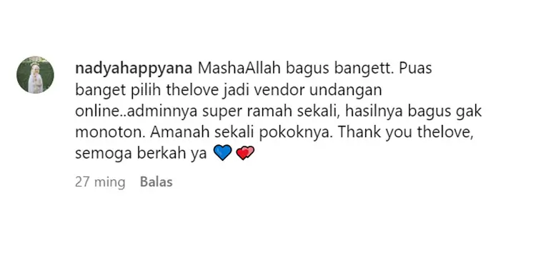 Testimoni pelanggan TheLove.id nomor 4